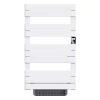 Sèche-serviette électrique sans fluide avec soufflerie 500W+1000W H.108,4xL60cm BESTHERM HANAE blanc