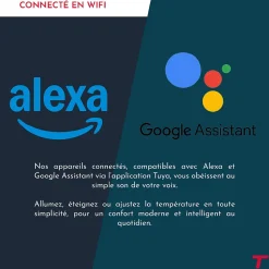 Sèche-serviette électrique sans fluide connecté WiFi 500W Thomson COSMO noir