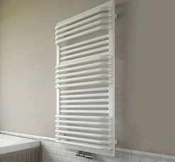 Sèche-serviette mixte blanc de 1400mm de haut et 600mm de large - 1013 Watt - POC1400/600SOAZ8B