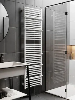 Sèche-serviette mixte blanc - (HxL) 1460x500mm - 800 Watt - 748 Watt - LIM1460-500Z8B