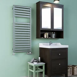 Sèche-serviette mixte blanc - (HxL) 1660x400mm - 600 Watt - 617 Watt - LUK1660-400Z1B