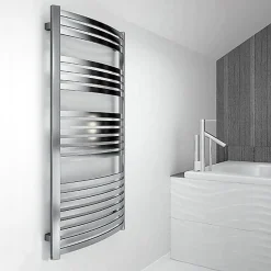 Sèche-serviette mixte chromé de 860mm de haut / 500mm de large - 288 Watt - DEX860/500V2CRO