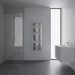 Sèche-serviette mixte chromé de 1220mm de haut / 400mm de large - 328 Watt - DEX1220/400Z8CRO