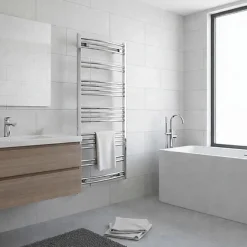 Sèche-serviette mixte chromé de 555mm de haut / 600mm de large - 177 Watt - JAD555/600V2CRO