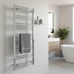 Sèche-serviette mixte chromé de 555mm de haut / 600mm de large - 177 Watt - JAD555/600V2CRO