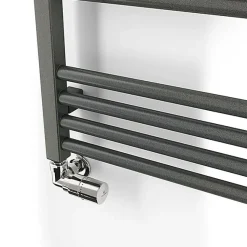 Sèche-serviette mixte gris de 1380mm de haut 630mm de large - 711 Watt - FIO1380/630Z8RGY