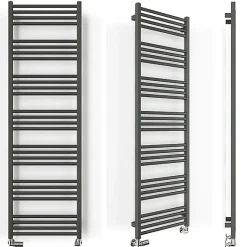 Sèche-serviette mixte gris de 1620mm de haut 630mm de large - 834 Watt - FIO1620/630Z8RGY