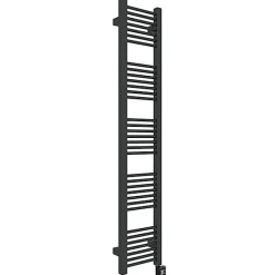 Sèche-serviette mixte noir - (HxL) 1210x230 mm - 300 Watt - 308 Watt - MIK1210-230V2N