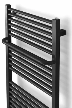 Sèche-serviette mixte noir de 1700mm de haut et 700mm de large - 1183 Watt - LIM1700/700SOAV2N