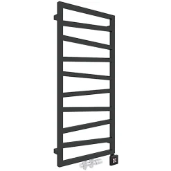 Sèche-serviette mixte noir - (HxL) 1070x500 mm - 400 Watt - 406 Watt - ZIG1070-500Z8N