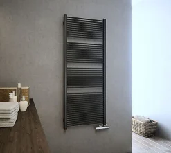 Sèche-serviette mixte noir - (HxL) 435x530 mm - 300 Watt - 245 Watt - MIK435-530Z1N