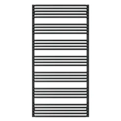 Sèche-serviette mixte noir de 1580mm de haut et 800mm de large. - 1253 Watt - ALE1580/800SOAV2N