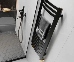 Sèche-serviette mixte noir - (HxL) 1220x600 mm - 800 Watt - 676 Watt - DEX1220-600Z8N