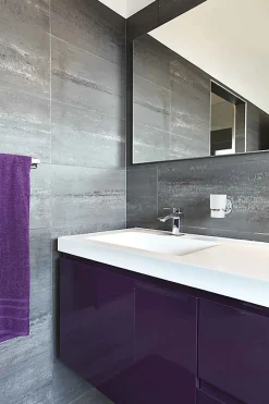 Sèche-serviette mixte violet de 1780mm de haut et 500mm de large - 678 Watt - ZIG1780/500Z84001