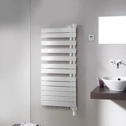 Sèche-serviette soufflant blanc de 1252mm de haut - 550mm de large - 1000 Watt - ROFEL-13-55/IFS/B