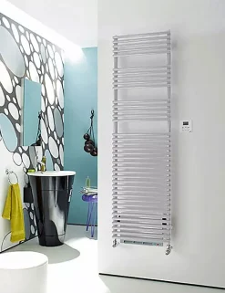 Sèche-serviette soufflant électrique blanc - HxL : 986x496mm - 500 Watt - LFE-090-50/IFS/B