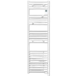 Sèche-serviette 1300W DORIS DIGITAL ETROIT soufflant blanc brillant - ATLANTIC - 851264