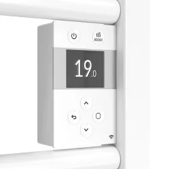 Sèche-serviette 1300W DORIS DIGITAL ETROIT soufflant blanc brillant - ATLANTIC - 851264