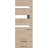 Sèche-serviettes connecté Nefertiti mât à gauche 750W beige - ATLANTIC - 850044