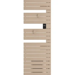 Sèche-serviettes connecté Nefertiti mât à gauche 750W beige - ATLANTIC - 850044