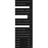 Sèche-serviettes connecté Nefertiti mât à droite 750W noir - ATLANTIC - 850037