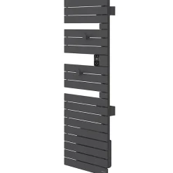 Sèche-serviettes connecté Nefertiti mât à gauche 750W anthracite - ATLANTIC - 850040