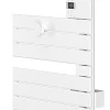 Sèche-serviettes connecté Nefertiti mât à droite 750W blanc brillant - ATLANTIC - 850033