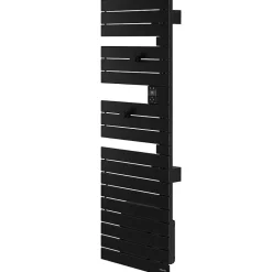 Sèche-serviettes connecté Nefertiti mât à gauche 750W noir - ATLANTIC - 850038