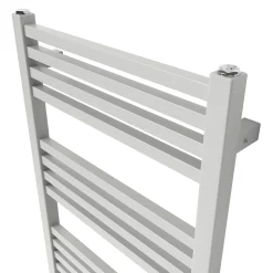 Sèche-serviettes eau chaude en acier GoodHome Duala gris 16 barres - 325 W
