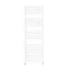 Sèche-serviettes eau chaude Riva 4 717W avec collecteurs blanc brillant - THERMOR - 471603