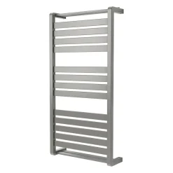Sèche-serviettes eau chaude GoodHome Loreto vertical gris/argent 546 W