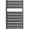 Sèche-serviettes eau chaude en acier Acova Astrakan anthracite 432W