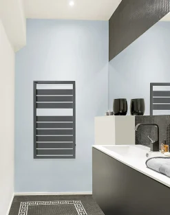 Sèche-serviettes eau chaude en acier Acova Astrakan anthracite 432W