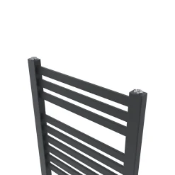 Sèche-serviettes eau chaude en acier GoodHome Aspley argent 413W