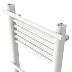 Sèche-serviettes eau chaude en acier GoodHome Solna vertical blanc mat 459 W