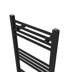 Sèche-serviettes eau chaude plat en acier Flomasta noir 411W