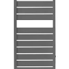 Sèche-serviettes eau chaude en acier Acova Astrakan grey aluminium 432W