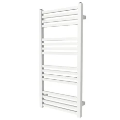 Sèche-serviettes eau chaude en acier GoodHome Duala blanc 16 barres - 325 W