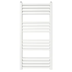 Sèche-serviettes eau chaude en acier GoodHome Duala blanc 16 barres - 325 W