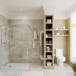 Sèche-serviettes eau chaude en acier GoodHome Duala blanc 16 barres - 325 W