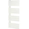 Sèche-serviettes eau chaude en acier GoodHome Boxwood blanc 488W