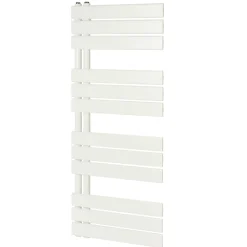 Sèche-serviettes eau chaude en acier GoodHome Boxwood blanc 488W