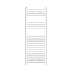 Sèche-serviettes eau chaude plat en acier Flomasta blanc 490W