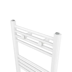 Sèche-serviettes eau chaude plat en acier Flomasta blanc 490W