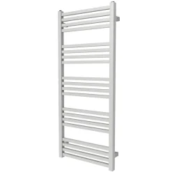 Sèche-serviettes eau chaude en acier GoodHome Duala gris 20 barres - 438 W