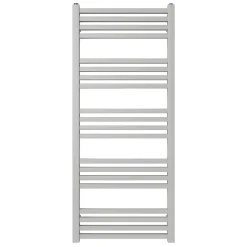 Sèche-serviettes eau chaude en acier GoodHome Duala gris 20 barres - 438 W