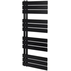 Sèche-serviettes eau chaude en acier GoodHome Boxwood noir 488W