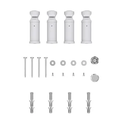 Sèche-serviettes eau chaude plat en acier Flomasta blanc 609W