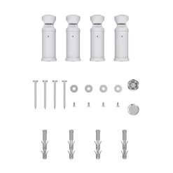 Sèche-serviettes eau chaude plat en acier Flomasta blanc 609W