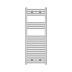 Sèche-serviettes eau chaude plat en acier Flomasta argent 333W